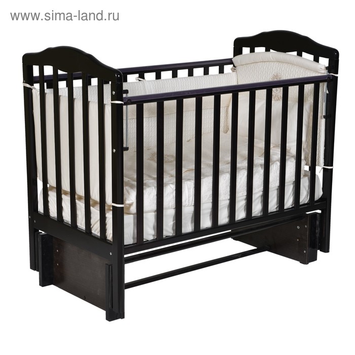 цена Детская кровать «Алита-3/5», автостенка, универсальный маятник, цвет шоколад
