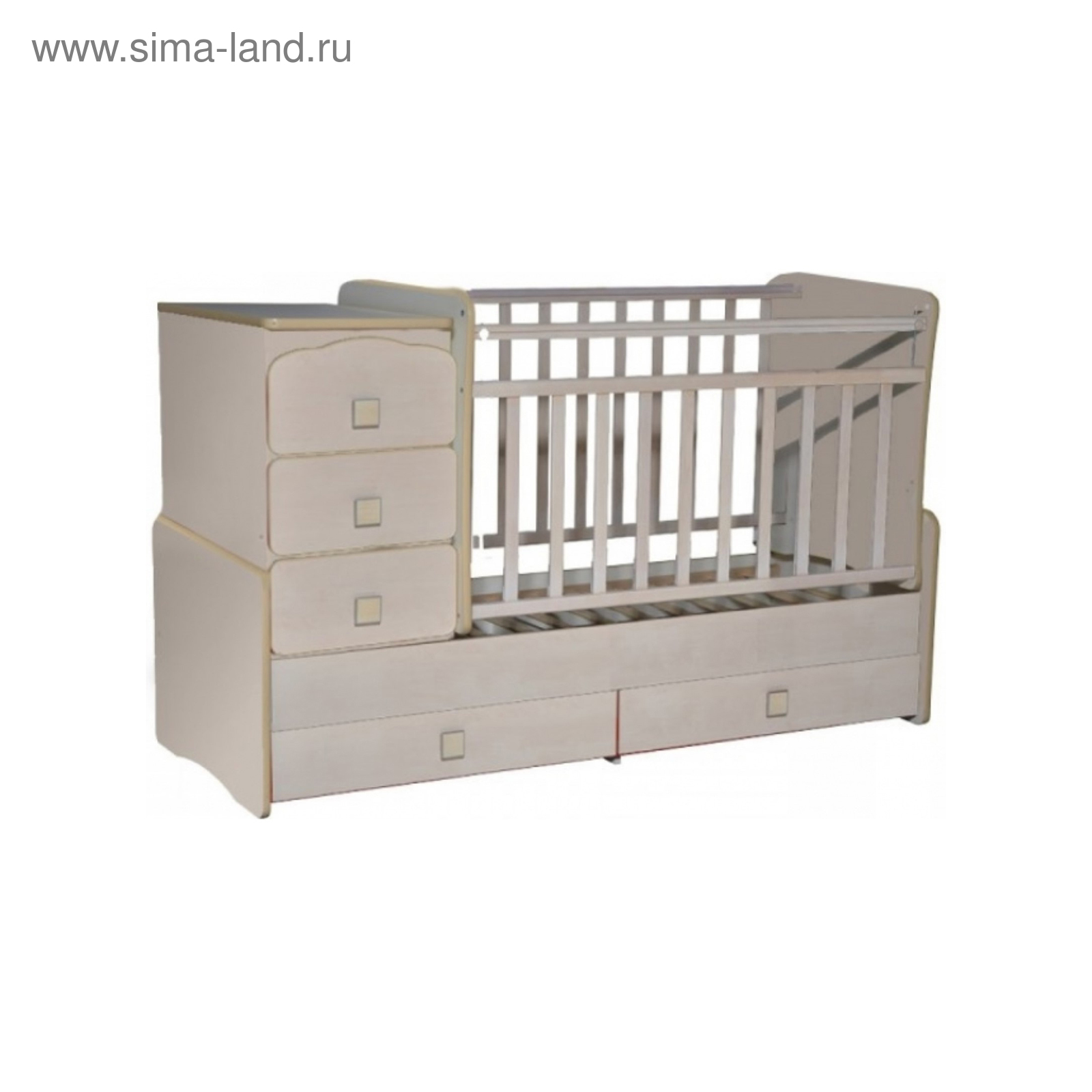 детская кроватка ульяна с комодом