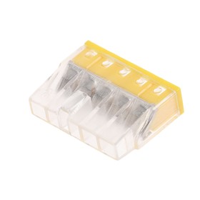 

Строительно-монтажная клемма Luazon Lighting КМБ-2273-205, 2.5 мм2, 5 отверстий, 4 шт.