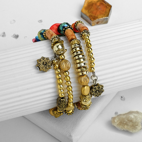 

Браслет галтовка с крошкой "Самоцвет", пружинка