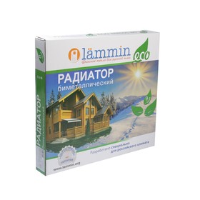 

Радиатор биметаллический Lammin ECO, 500х80 мм, 8 секций