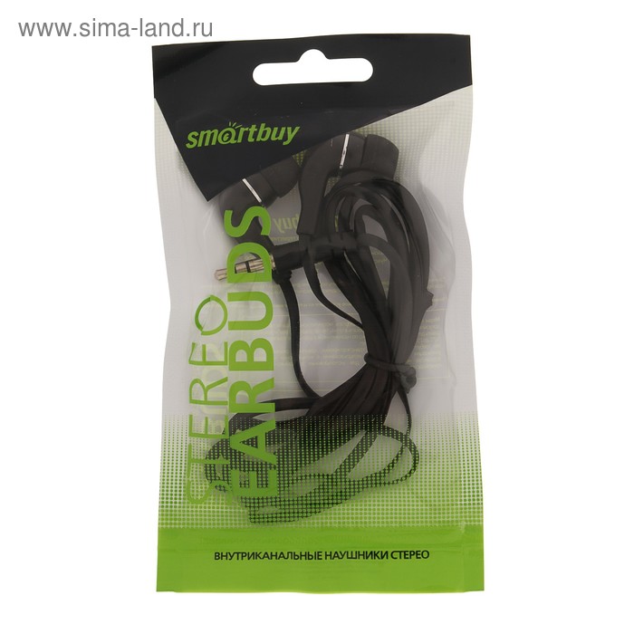 

Наушники Smartbuy A4 SBE-011, вакуумные, 95 дБ, 16 Ом, 3.5 мм, 1 м, черные