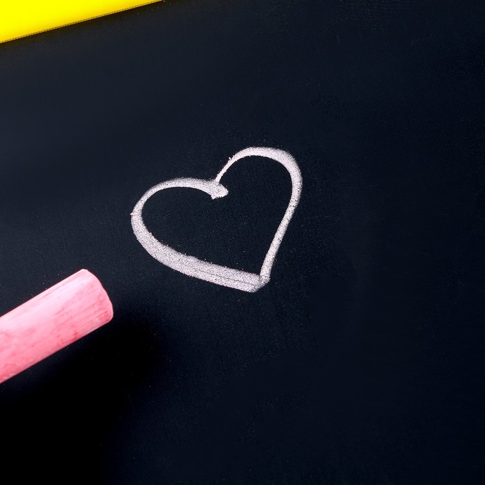 фото Доска магнитная двухсторонняя, под маркер и мел на подставках (мел, маркер, магниты), микс