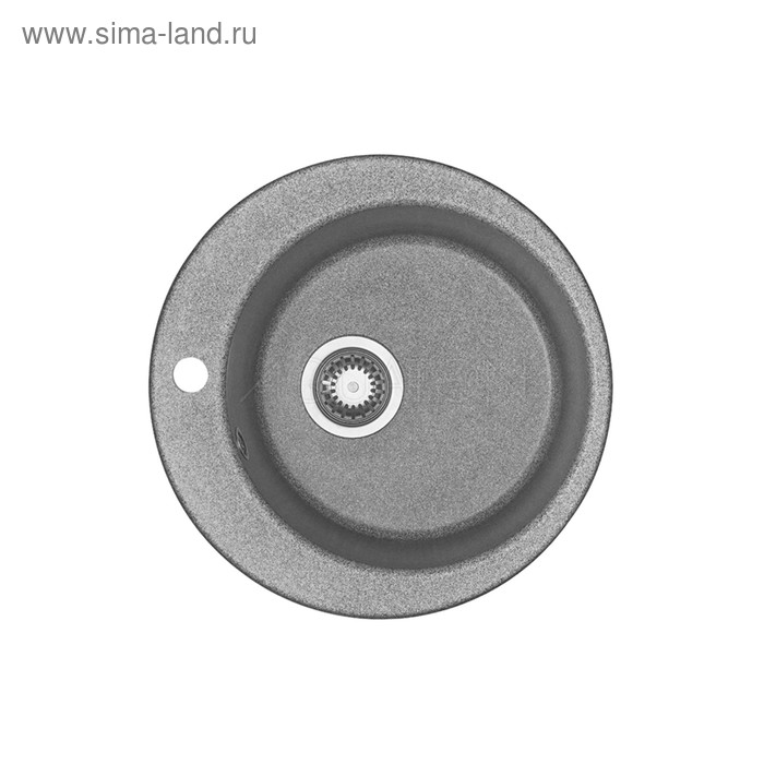 Мойка кухонная «Иверия», d=480 мм, цвет серый