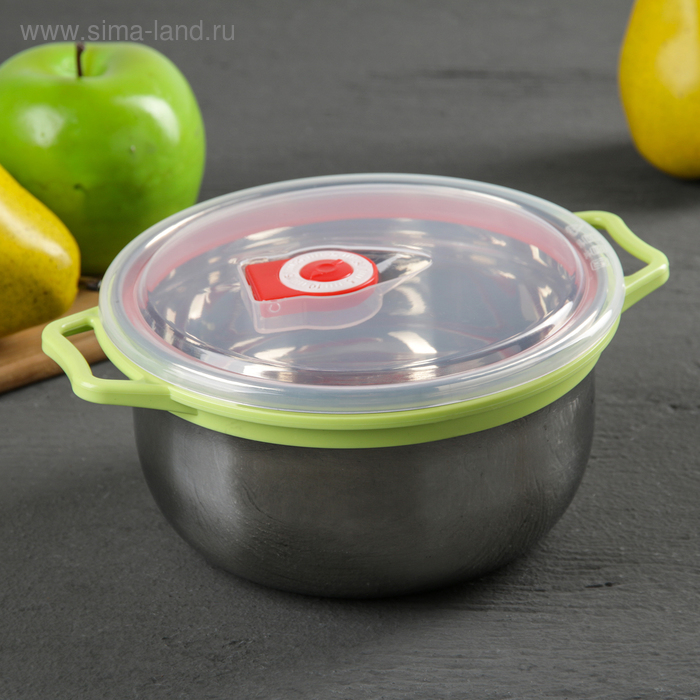 

Контейнер с вакуумной крышкой, 14×8 см, цвет МИКС