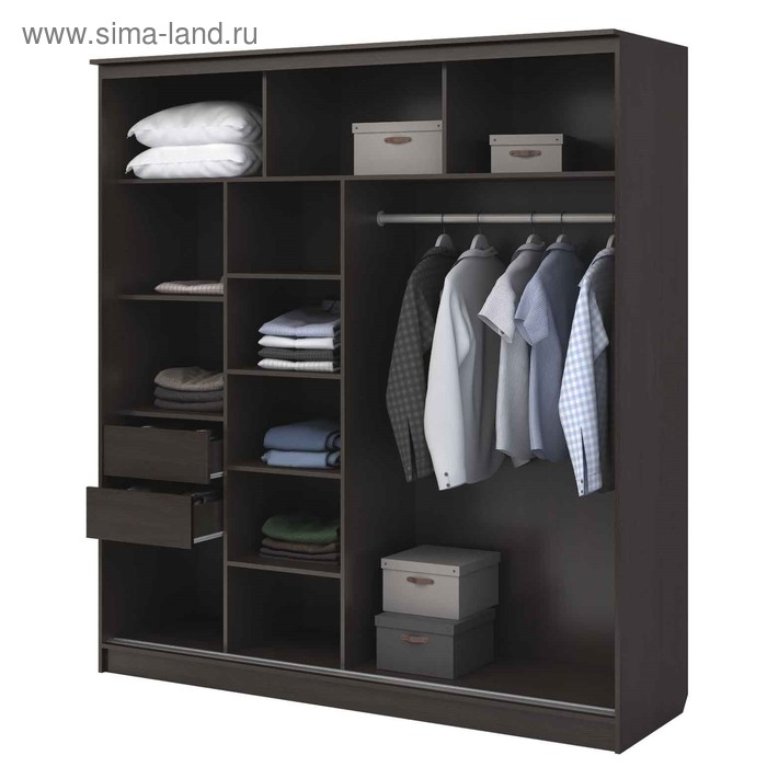 

Шкаф-купе 2000 Элегант 4, 2000х620х2200, Венге