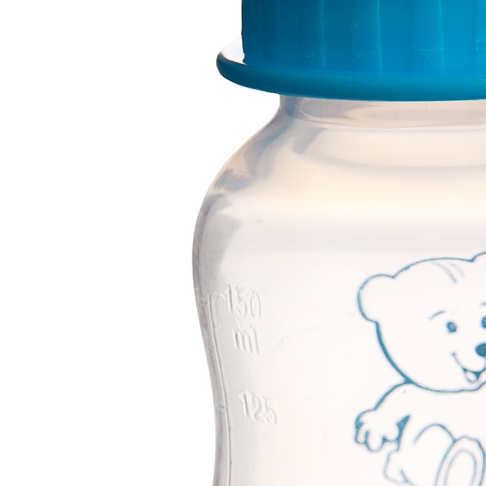 Бутылочка для кормления, 125 мл, от 0 мес., цвета МИКС