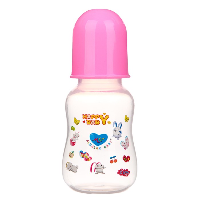 Бутылочка для кормления, 125 мл, от 0 мес., цвета МИКС