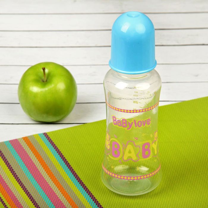 Бутылочка для кормления, 240 мл, от 0 мес., цвета МИКС