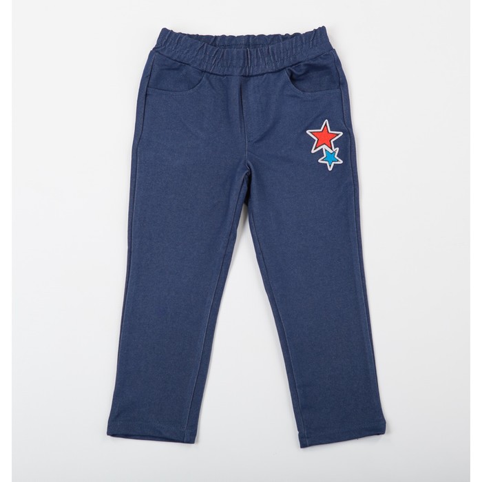 Джеггинсы для девочки, цвет синий джинс, рост 104 см