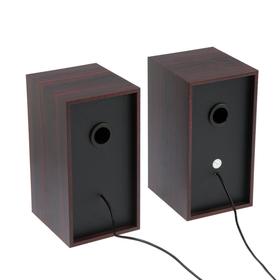 

Компьютерные колонки 2.0 Perfeo CABINET PF-84, 2х3 Вт, USB, цвет махагон