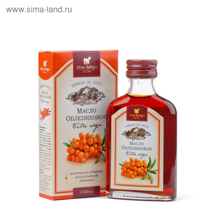 Масло облепиховое Altay Seligor (50 мг/% каротиноидов), 100 мл. чай травяной ягодная россыпь altay seligor 50 г