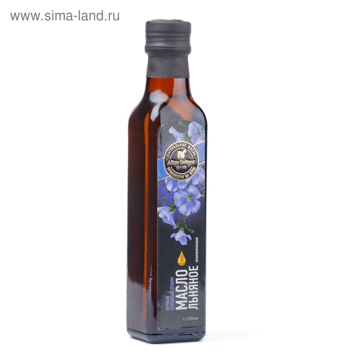 Масло льняное Altay Seligor, 250 мл кисель сухой витаминизированный растворимый облепиха altay seligor 230 г