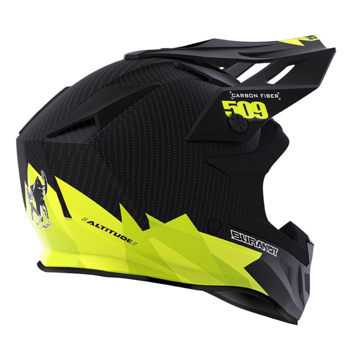 фото Шлем 509 altitude carbon fidlock, размер xs, чёрный, жёлтый