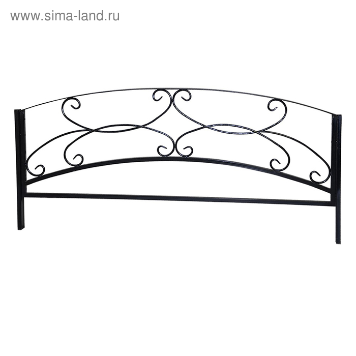 

Ограждение декоративное, 54 × 62 см, 1 секция, металл, чёрное