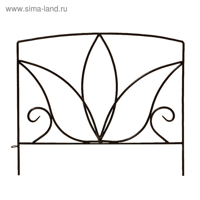 

Ограждение декоративное, 54 × 62 см, 1 секция, металл, чёрное