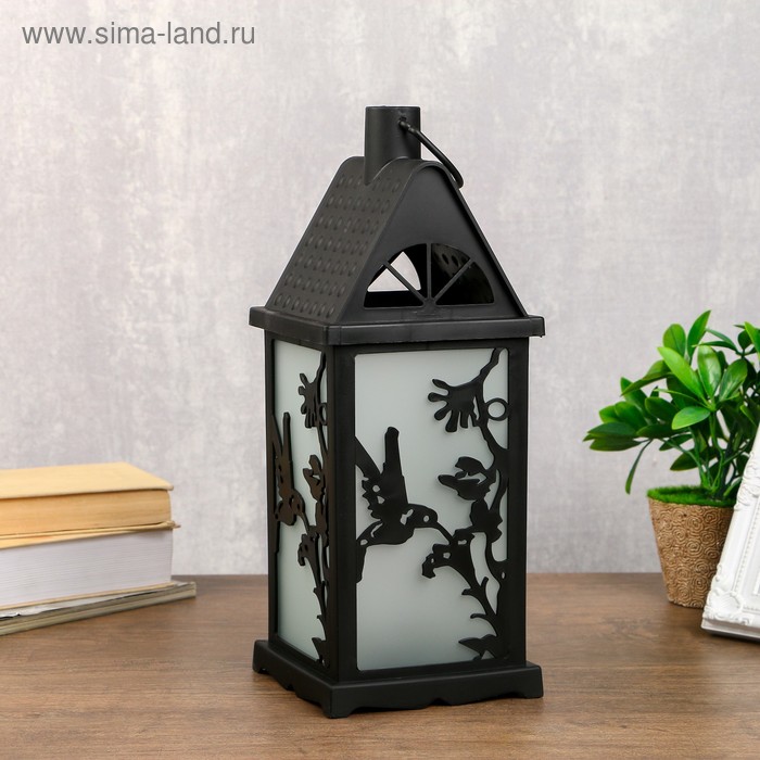 

Ночник с эффектом огня "Колибри" 21хLED черный 13,5х13,5х38 см RISALUX