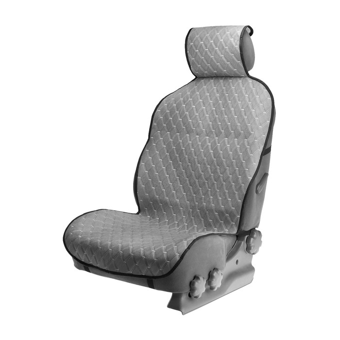 фото Накидка на переднее сиденье, лен, размер 55 х 150 см, серый