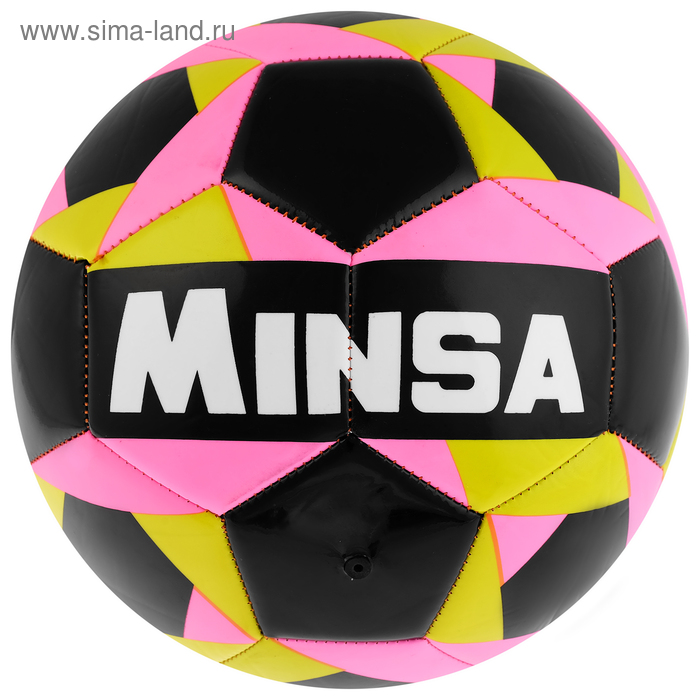 фото Мяч футбольный minsa, размер 5, 32 панели, pvc, бутиловая камера, 260 г
