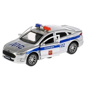 

Машина металлическая FORD MONDEO «Полиция», 12 см, световые и звуковые эффекты, двери открываются