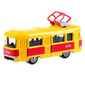 

Трамвай металлический, масштаб 1:72, 7 см, в дисплее