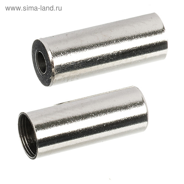 Наконечники оплетки троса переключения, STG HJ-D92N алюм. 4.3мм, 20 штук, цвет серебро