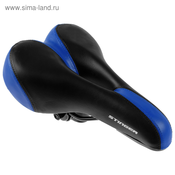 фото Седло stinger gw608а-1, цвет чёрный/синий