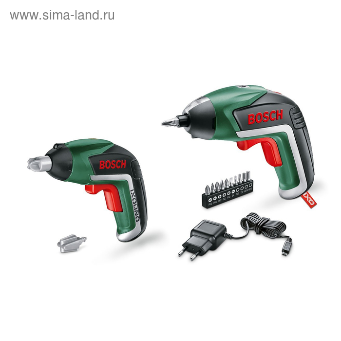 фото Набор аккумуляторных отверток bosch xo v family set, 3.6 в, 1500 ma, 215 об/мин, 10 насадок 444257