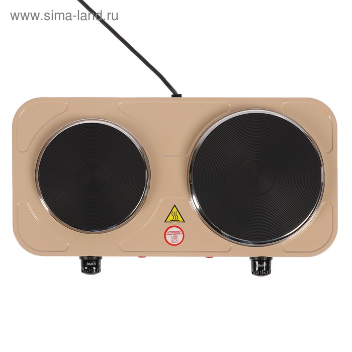 фото Плитка электрическая energy en-903e, 2500 вт, 2 конфорки, бежевая