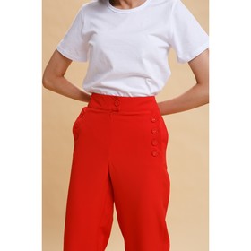 

Брюки женские Balmain, цвет красный, размер 44