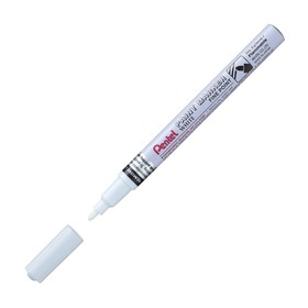 

Маркер перманентный 2.9 мм Pentel Paint пулевидный, алюминиевый корпус, белый MSP10-W