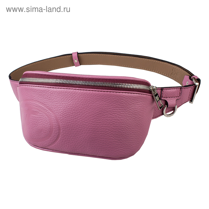 фото Поясная сумка, отдел на молнии , регулируемый ремень, цвет розовый dimanche