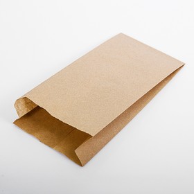 Пакет бумажный фасовочный, крафт, V-образное дно 30 х 14 х 6 см Ош