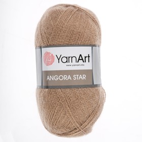 

Пряжа "Angora Star" 20% шерсть 80% акрил 500м/100гр (512 бежевый)