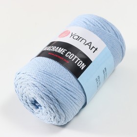 

Пряжа "Macrame Cotton" 15% полиэстер, 85% хлопок 225м/250гр (790 светло-голубой)