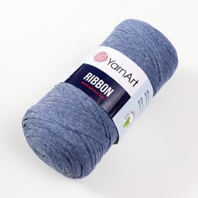 

Пряжа "Ribbon" 40% полиэстер, 60% хлопок 125м/250гр (761 джинс)