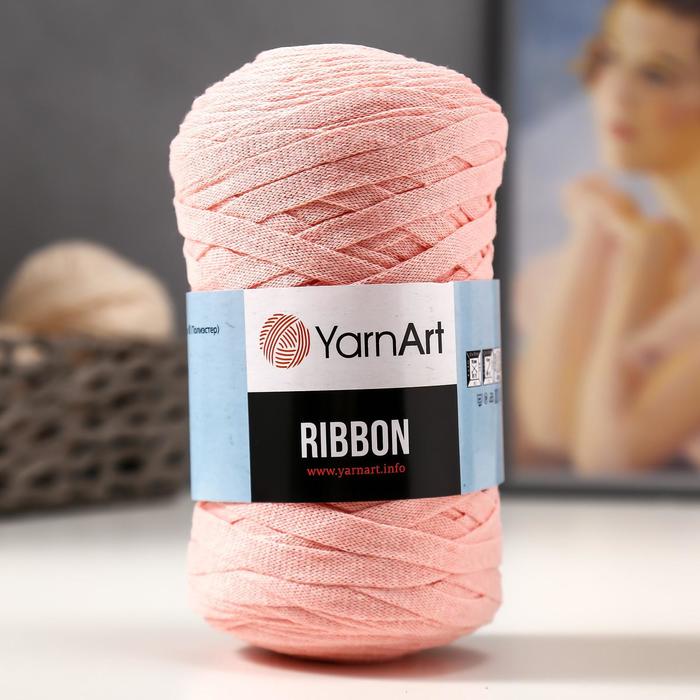 

Пряжа "Ribbon" 40% полиэстер, 60% хлопок 125м/250гр (767 бегония)