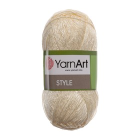 

Пряжа "Style (Стайл)" 33% вискоза, 67% хлопок 185м/50гр (652 слон. кость)