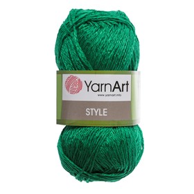 

Пряжа "Style (Стайл)" 33% вискоза, 67% хлопок 185м/50гр (664 изумруд)