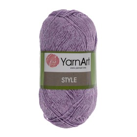 

Пряжа "Style (Стайл)" 33% вискоза, 67% хлопок 185м/50гр (674 сиреневый)