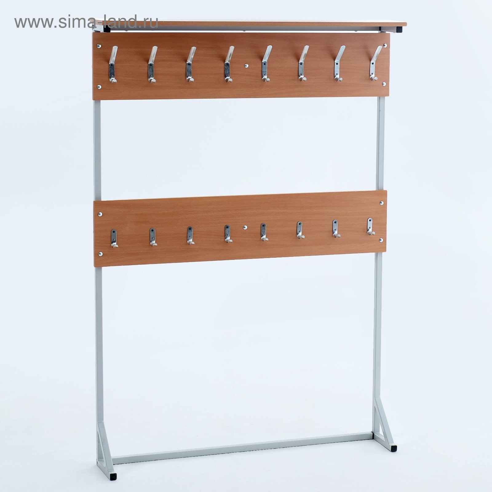 Вешалка гардеробная 1200х100х1700 (количество крючков 10)