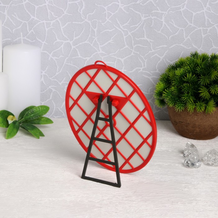 Зеркало складное-подвесное, овальное, без увеличения, цвет МИКС