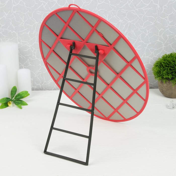 Зеркало складное-подвесное, овальное, без увеличения, цвет МИКС