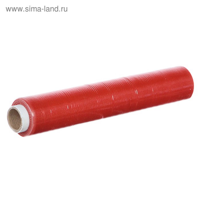 Стрейч-пленка, красная, 250 мм х 40 м, 0,2 кг, 20 мкм