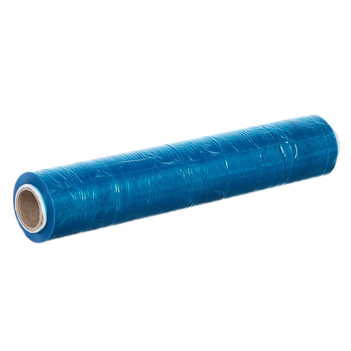 Стрейч-пленка, синий, 250 мм х 40 м, 0,2 кг, 20 мкм