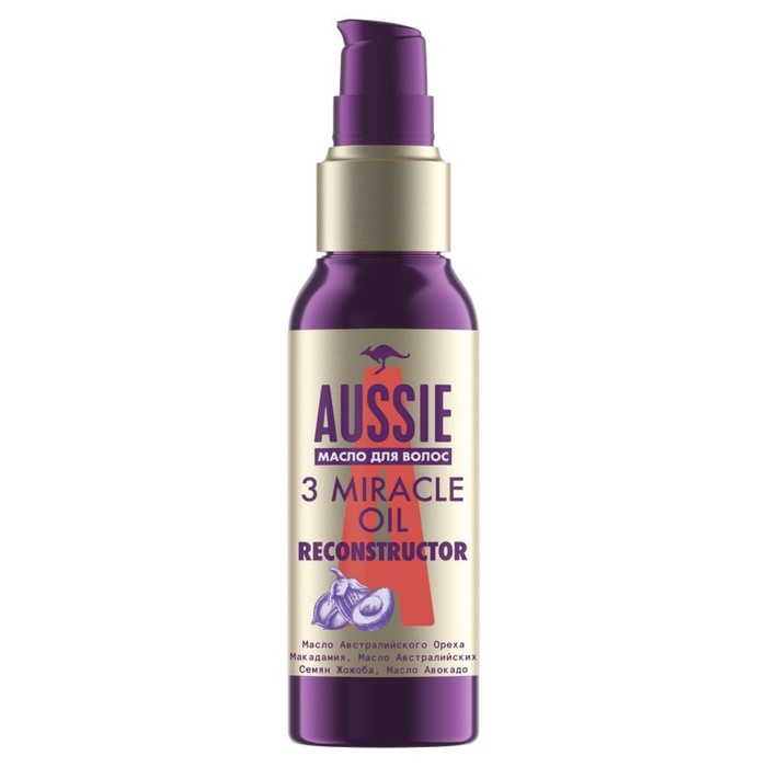 Масло для волос Aussie 3 Miracle Oil Reconstructor 100 мл 410₽