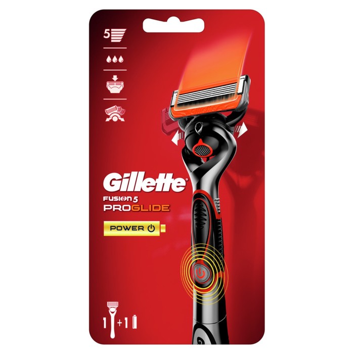 

Бритва GIllette Fusion5 Proglide Power с 1 сменной кассетой (с элементом питания)