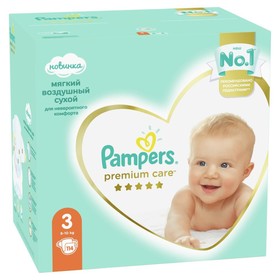 

Подгузники Pampers Premium Care, размер 3, 114 шт.