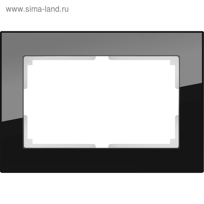 

Рамка для двойной розетки WL01-Frame-01-DBL, цвет чёрный