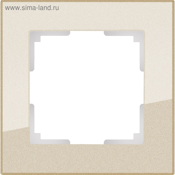 

Рамка на 1 пост WL01-Frame-01, цвет шампань